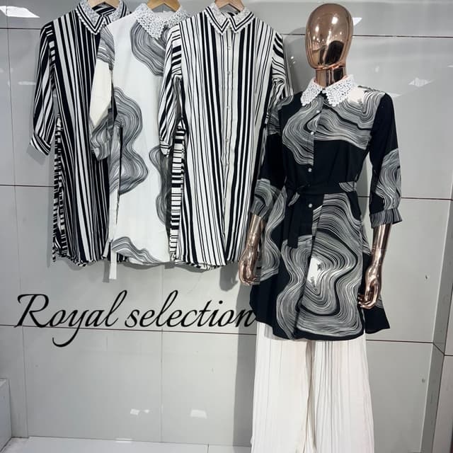 Black and White Shirt Dress