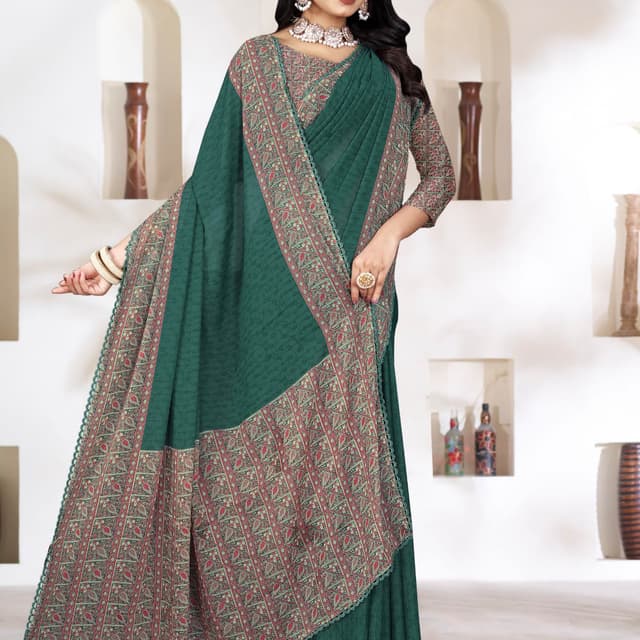 Green Saree