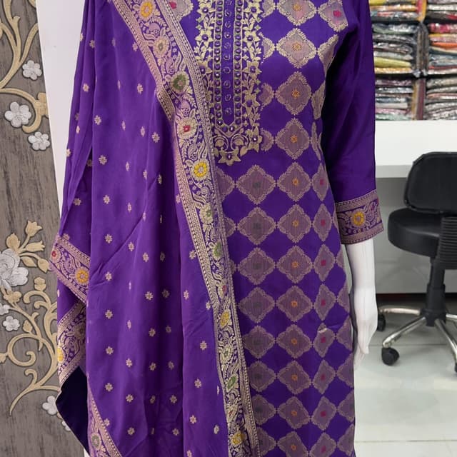 Purple Salwar Suite