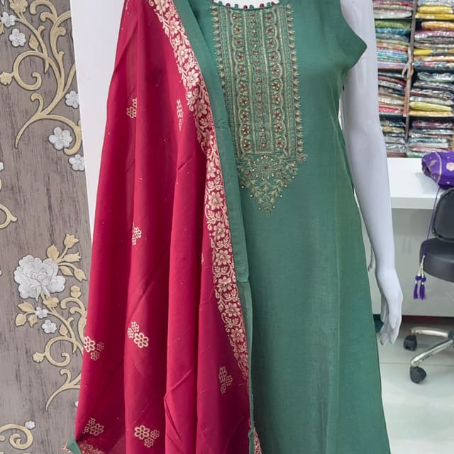 Green Salwar Suite