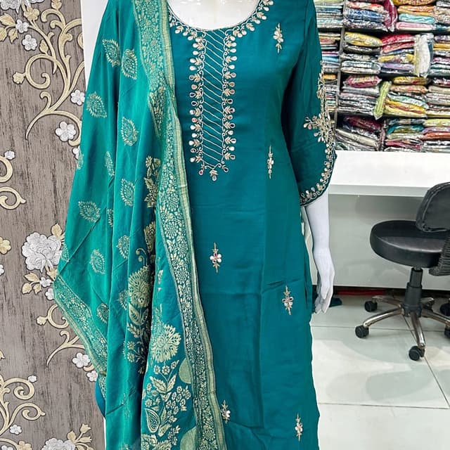 Green Salwar Suite