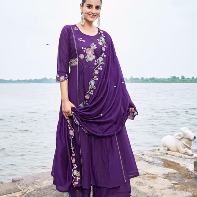Purple Salwar Suite