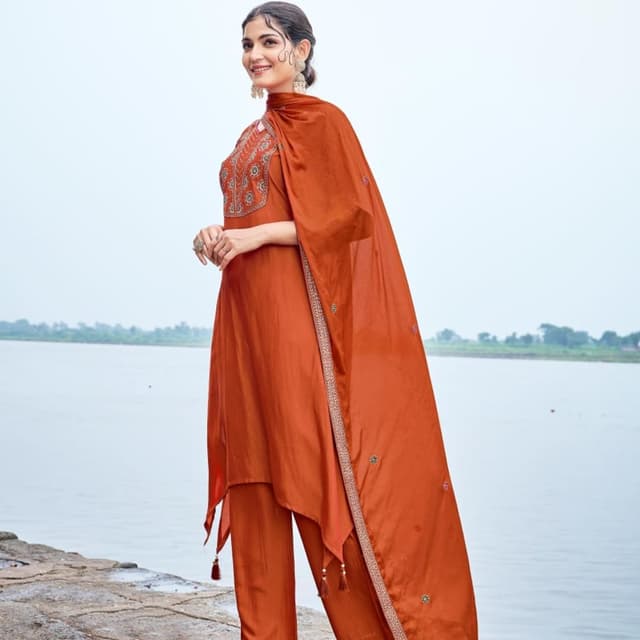 Orange Saree