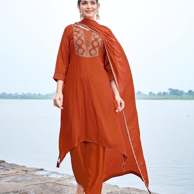 Orange Salwar Suite