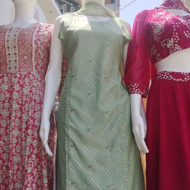 Green Salwar Suite