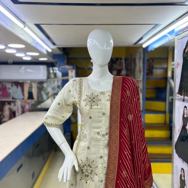 White Salwar Suite
