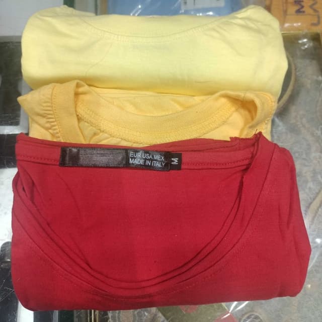 Pack of 3tshirt price of all 3tshirt is 600.00