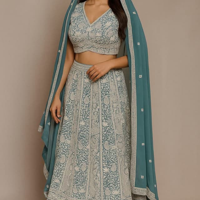 Blue Lehenga