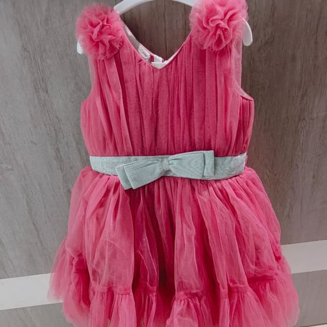 Pink and Mint Green Dress