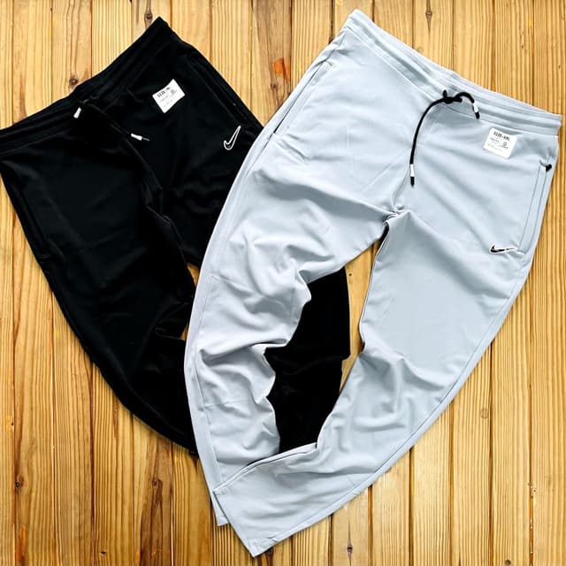 Black and Light Gray Track Pants