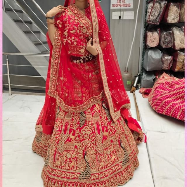 Red Lehenga