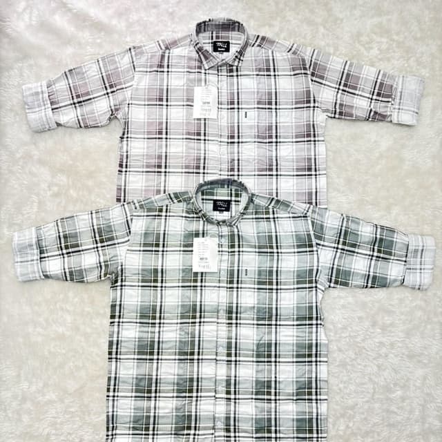 Grayscale, Green and White Shirt