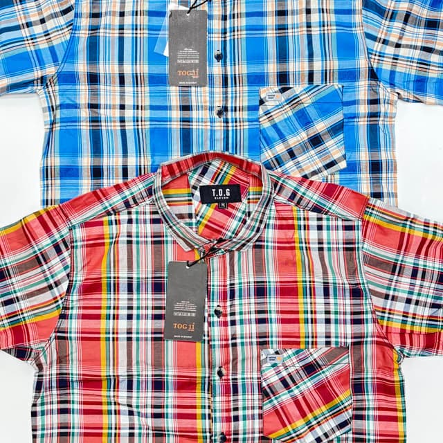 Blue, Red, Yellow, Green, White, and Black Shirt