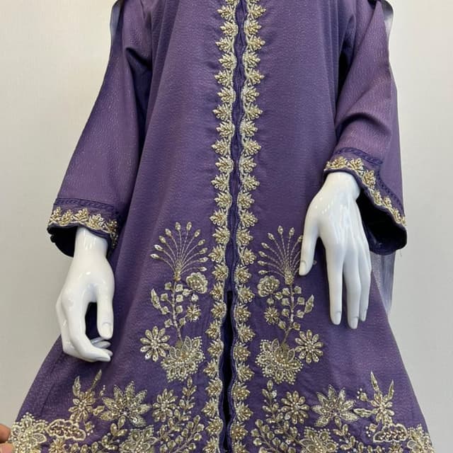 Purple and Gold Dress/Abaya