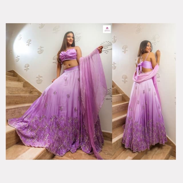 Shades of Purple Lehenga Choli