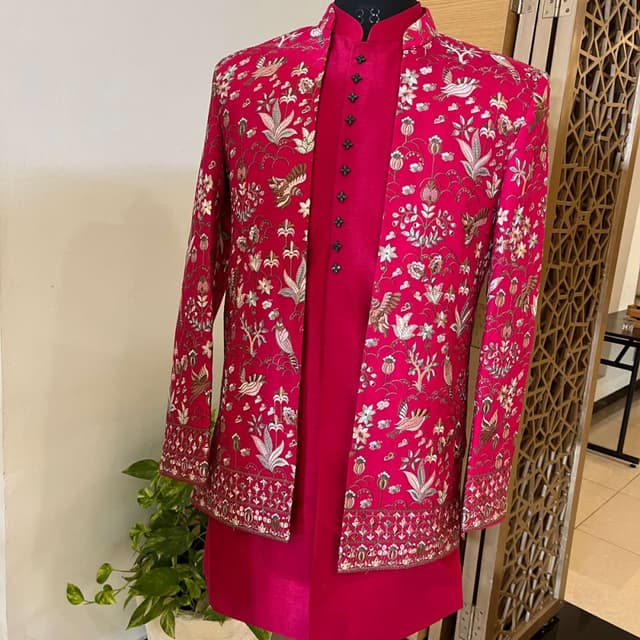 Magenta, Green, Gold Jacket