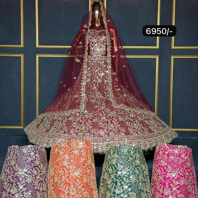 Maroon, Gold, and other colorful options Lehenga Choli