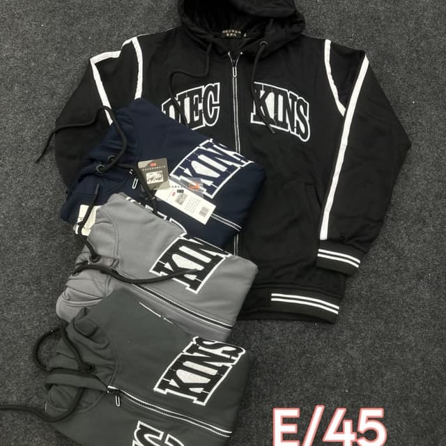 Black, White, Gray, Navy Hoodie