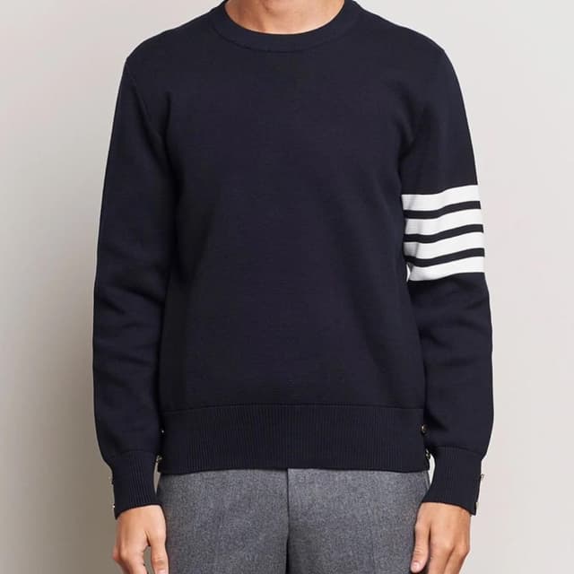 Navy Blue and White Sweater