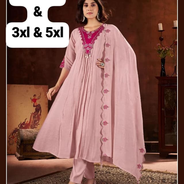 Light Pink and Deep Pink Salwar Suit Set
