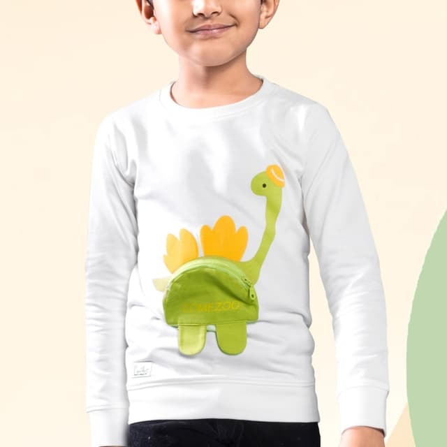 White, Green, Yellow, Orange Sweatshirt