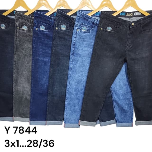 Various shades of blue and black Jeans