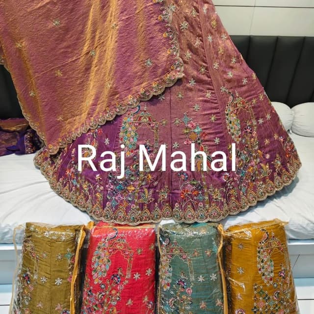 Purple, Gold, Multicolor Lehenga Choli