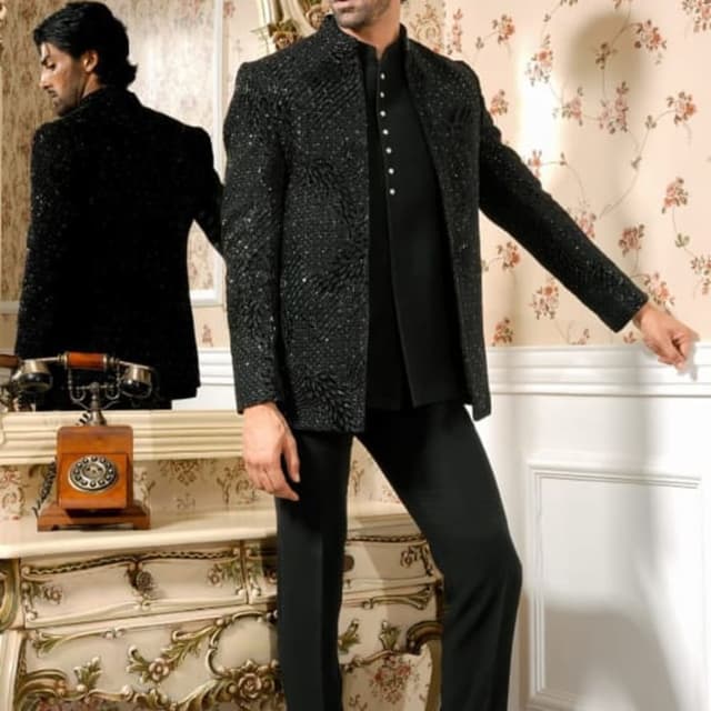 Black Jacket, Shirt, Pants