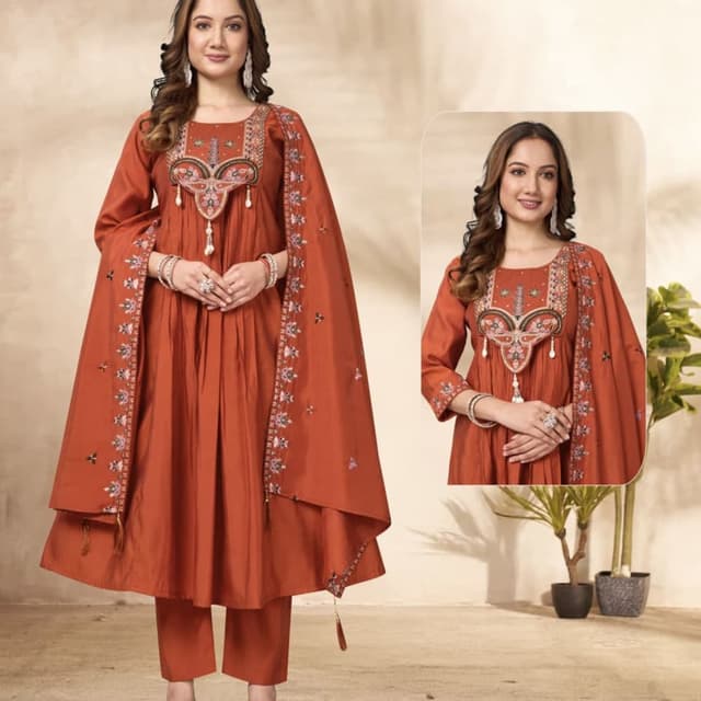 Terracotta Salwar Kameez