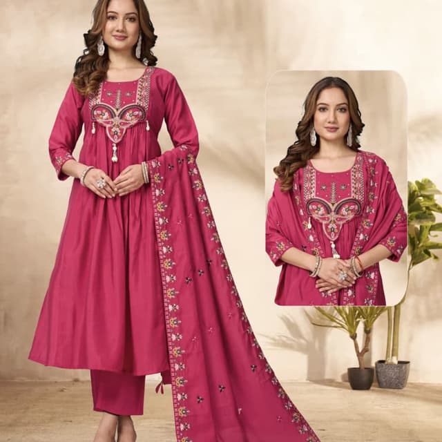 Magenta Salwar Suit Set