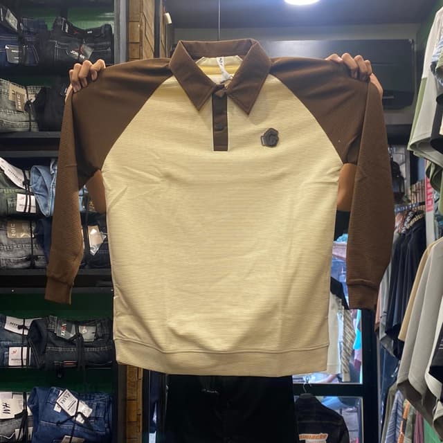 Brown and Cream Sweatshirt