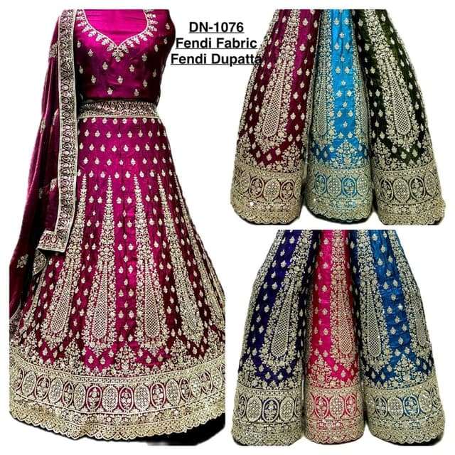 Magenta with Gold and other vibrant colors Lehenga Choli
