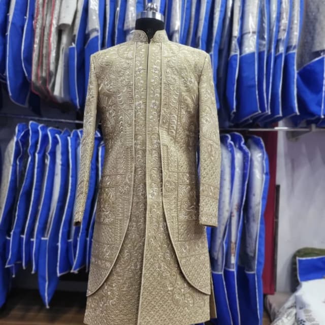 Gold Sherwani