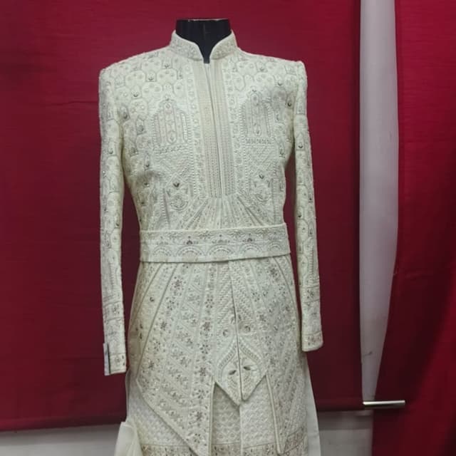 Ivory/Cream Sherwani