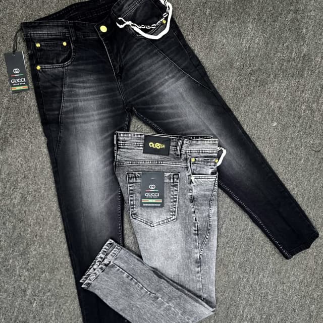 Black and Gray Jeans