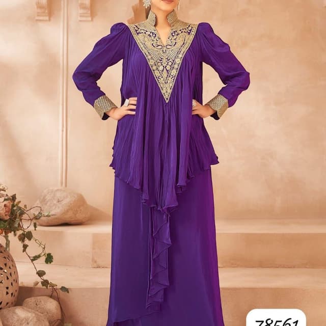 Purple and Gold Dress