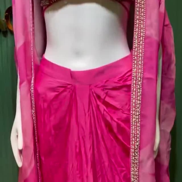 Pink, Burgundy Lehenga Choli