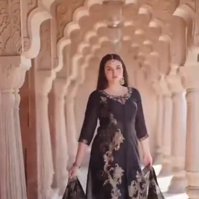 Black and Gold Salwar Kameez