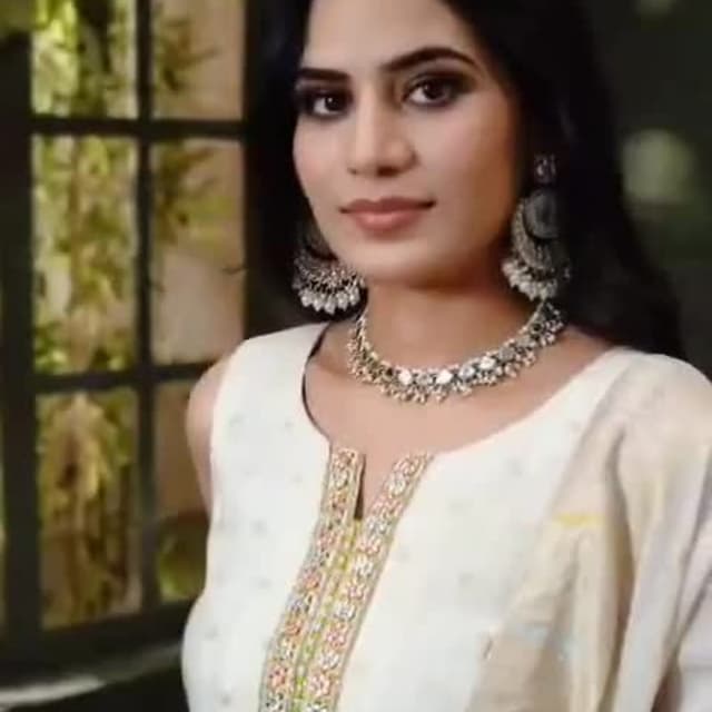 Ivory, Gold, and Multi-colored embroidery Kurta