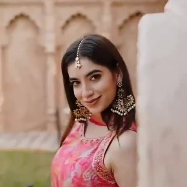 Pink, with splashes of other colors Kurti or Dress