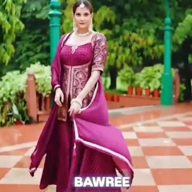 Magenta and Gold Salwar Kameez