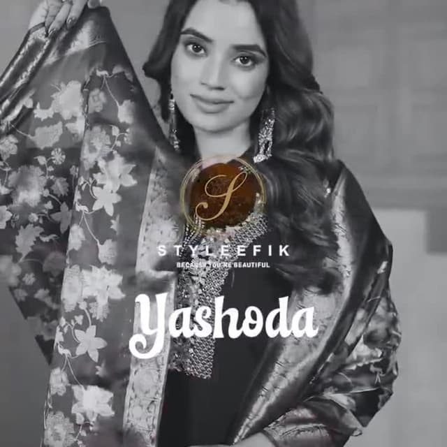 Black, Gold, White Shawl/Dupatta