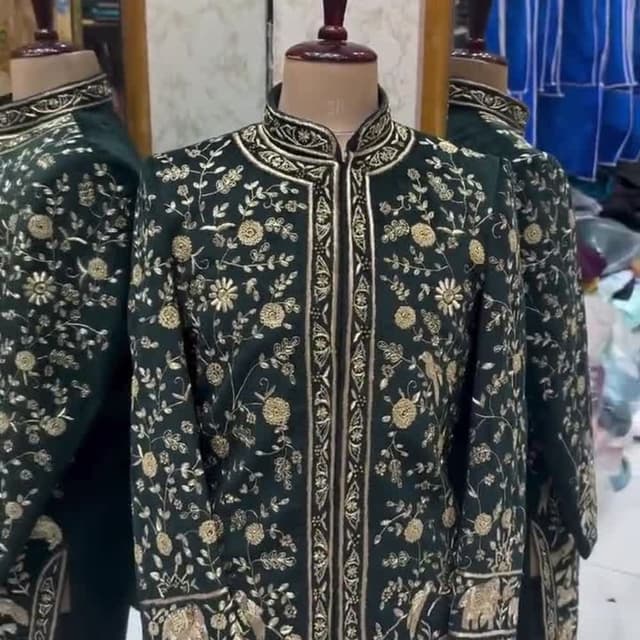 Dark Green and Gold Jacket