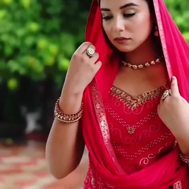 Red and Gold Salwar Kameez