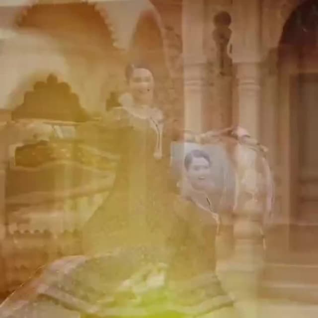 Gold and green Dress