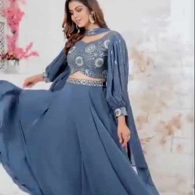 Blue Lehenga Choli