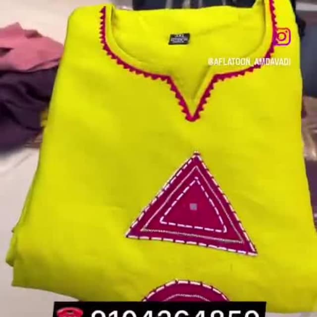 Yellow with Pink Kurti