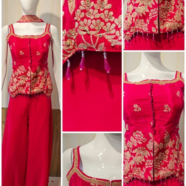 Red and Gold Pantsuit