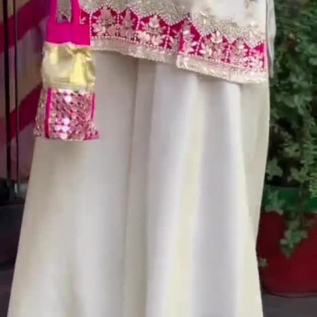 Ivory, Pink, Gold Sharara Suit