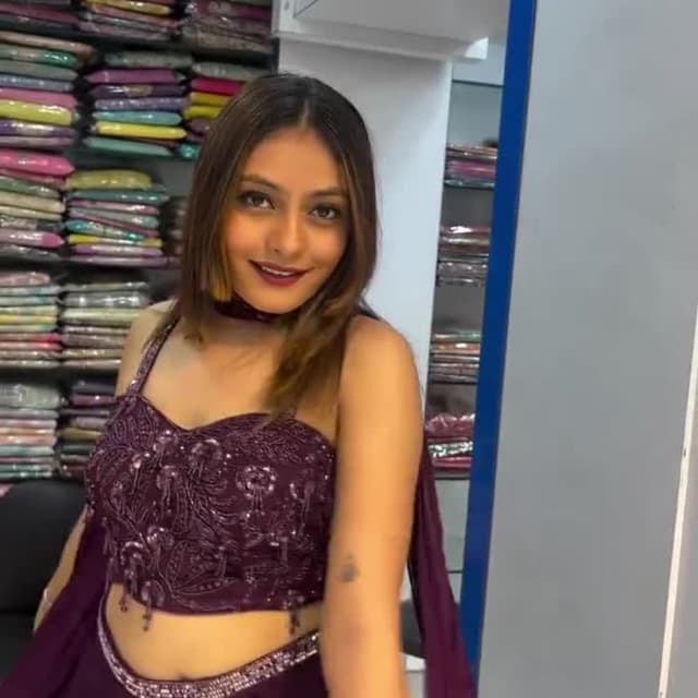 Deep Purple Lehenga Choli